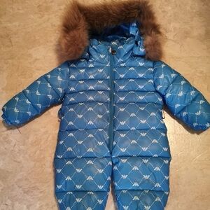 Winter baby winter  suite with racoon fur